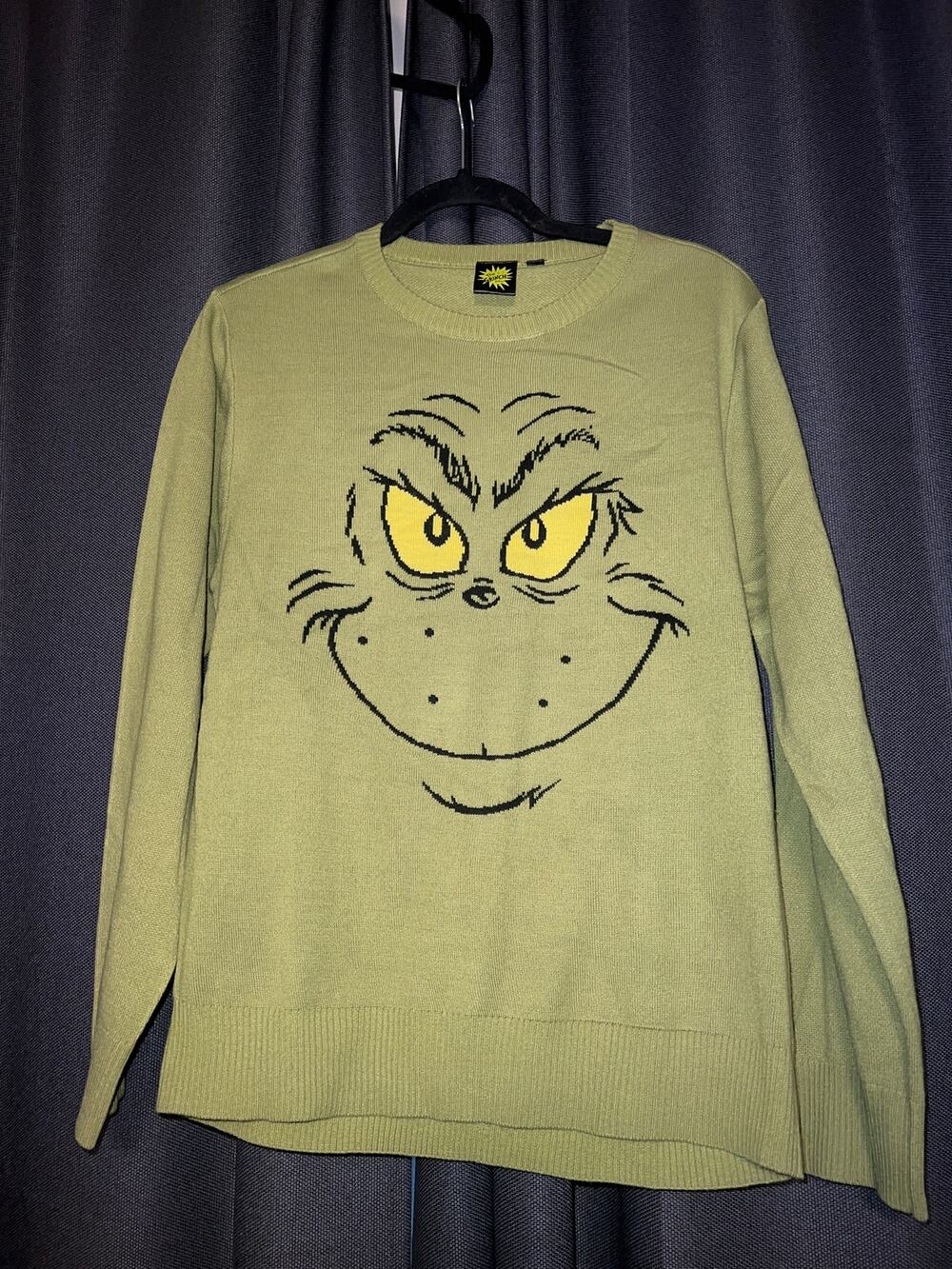 Ugly Christmas Sweater Xmas Size Large Grinch